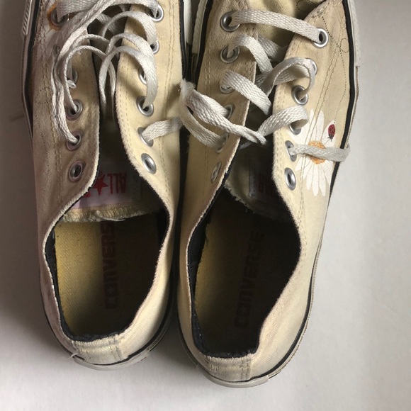 Converse All Star lady bug flower print 6Y** - Picture 4 of 8